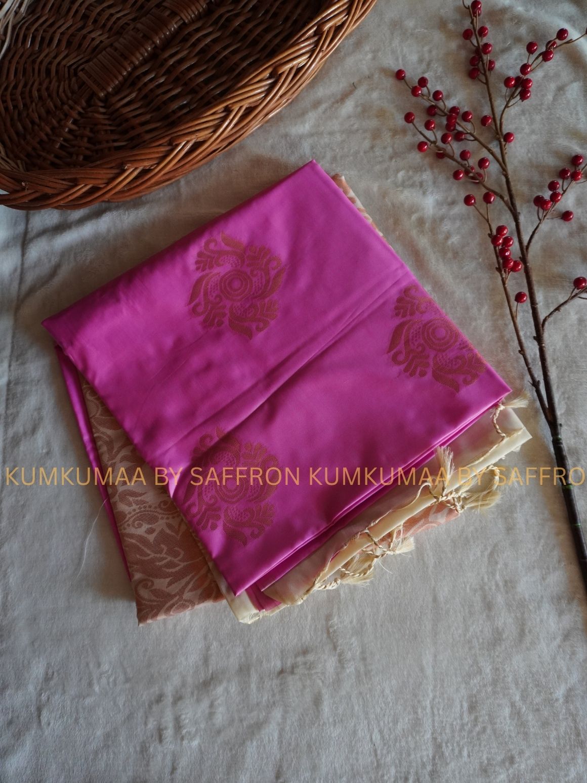 SOFT SILK - CREAM - BABY PINK ELEGANT FESTIVE Beautiful saree for women -ZARI WEAVING- KUMKUMAA SPECIAL SOFT SILK SAREE - TRADITIONAL AND FESTIVE