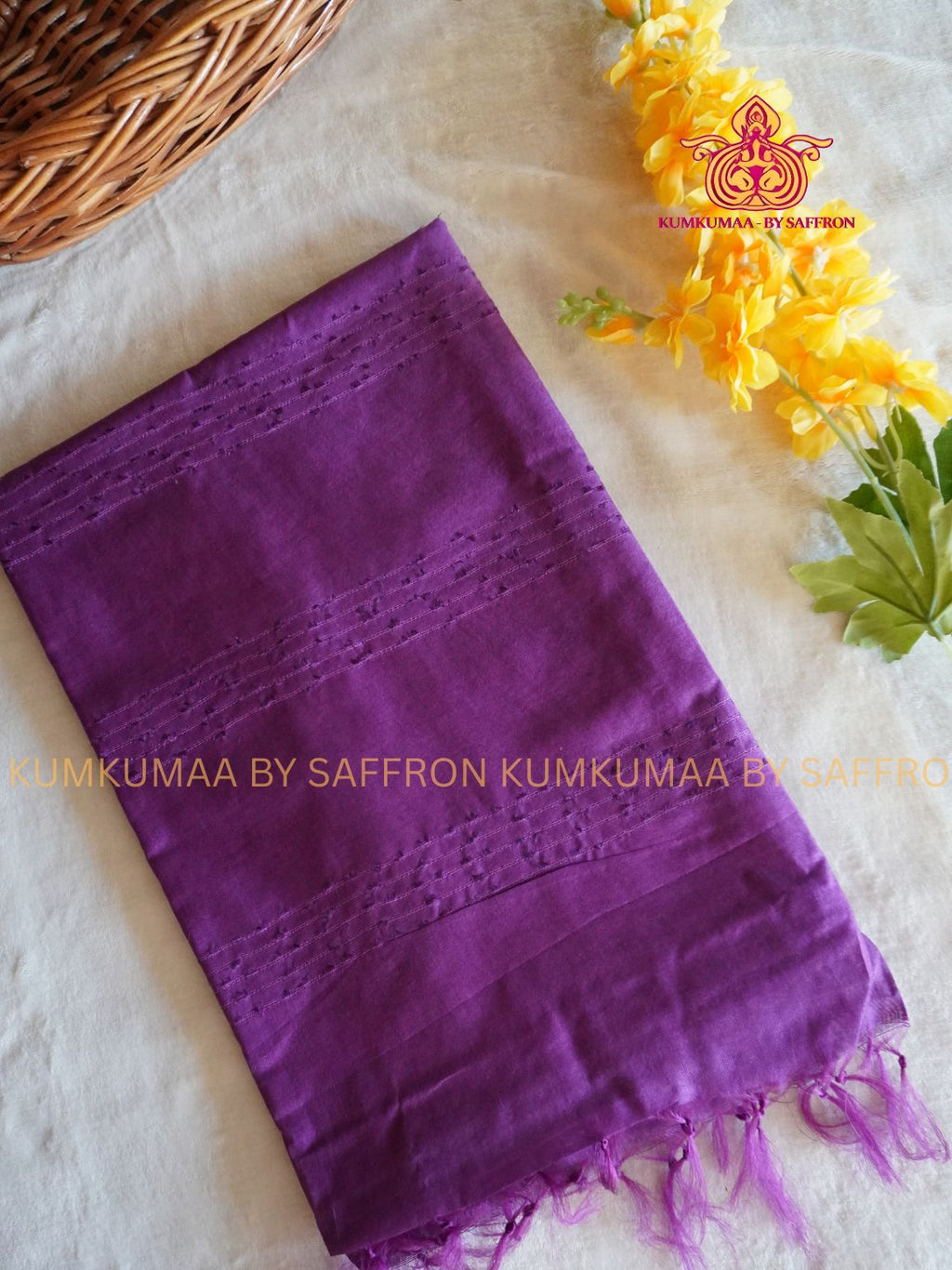 FANCY SAREE - PURPLE WITH GOLD WEAVING SAREE - GEOMETRIC DESIGN - TRENDY TEMPLE WEAR KATTAN SILK - Beautiful saree for women - KUMKUMAA FANCY FOR ALL OCCASION
