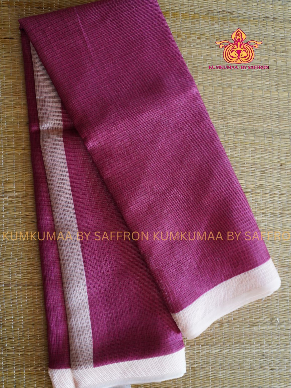 KOTA - MAROON - PEACH SAREE - PLAIN SAREE - PRINTED BLOUSE- Kumkumaa LIGHT WEIGHT - BREATHABLE SAREE- FANCY AND ELEGANT