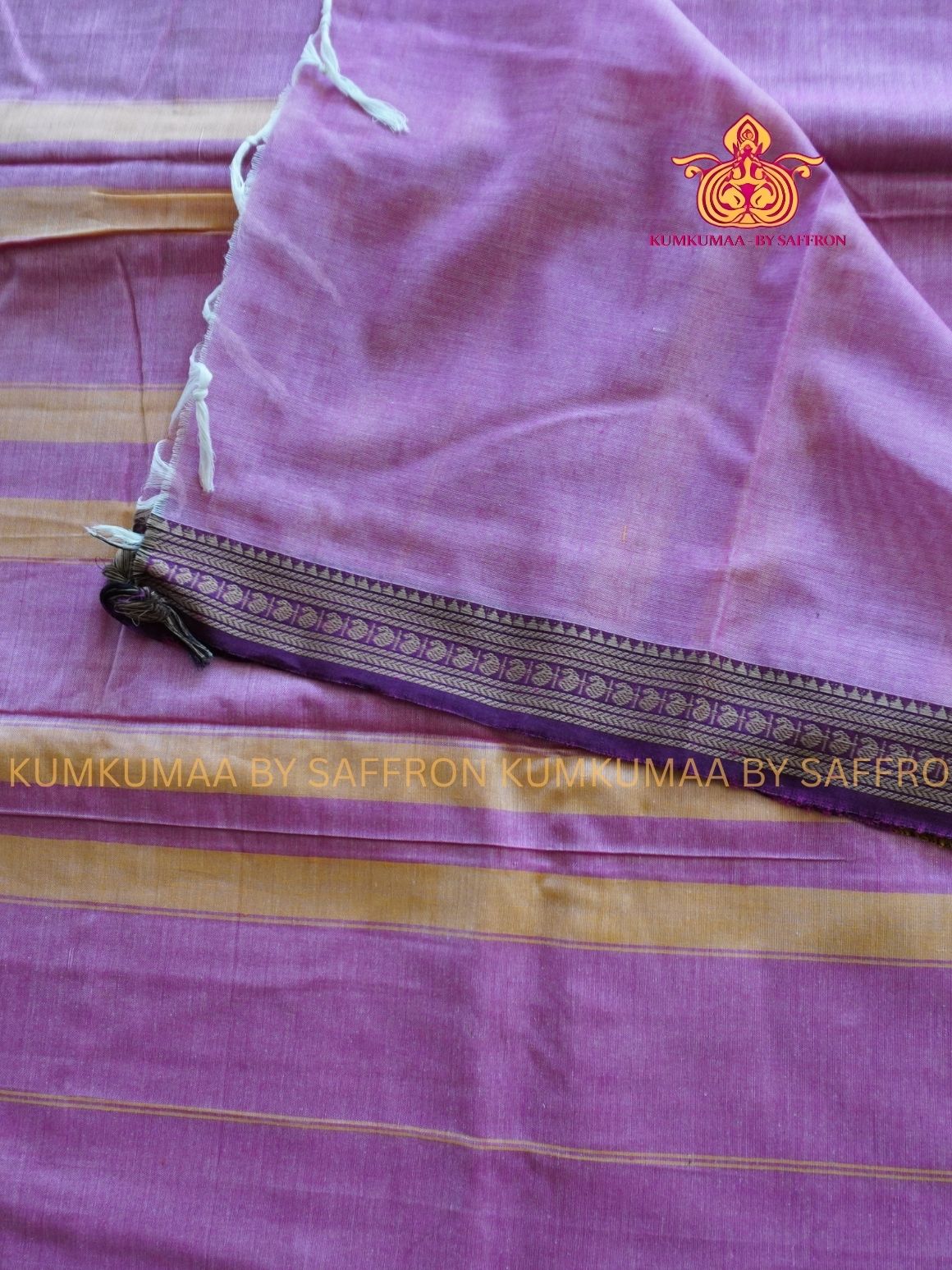 NARAYANPET - PINK AND MAJANTA SAREE - MANGO BORDER- WITH BLOUSE - Kumkumaa SPECIAL COLLECTION- COMFORT MEETS TRADITION