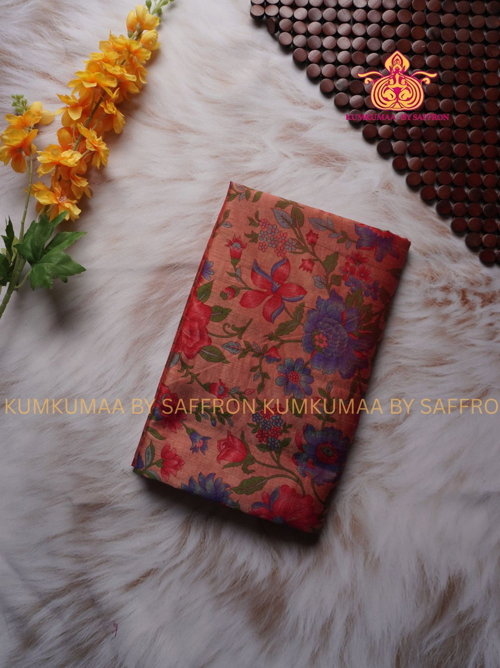 PATOLA SAREE - COMFORTABLE FESTIVE Beautiful saree for women- PINKISH BEIGE FLORAL PATOLA SAREE - ROSE FLORAL DESIGN - ZARI BORDER - KUMKUMAA TRENDY TRADITIONAL WEAR - Comfort - Confidence - Elegance