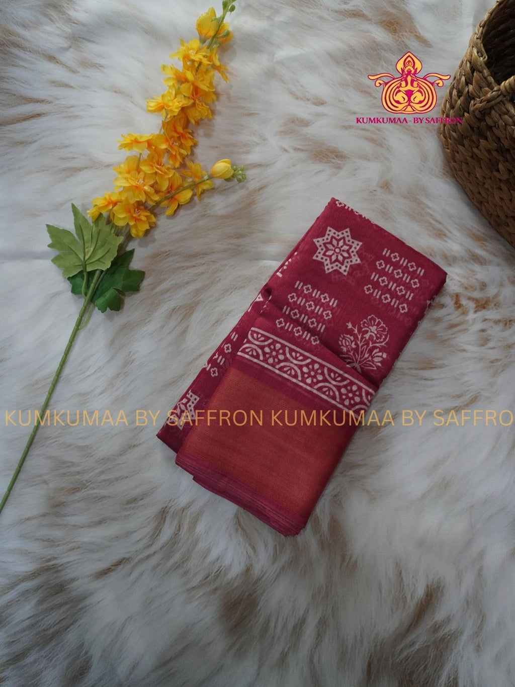 BUDGETED SAREE - PINK PRINT SAREE- EVERYDAY SAREE - Kumkumaa Exclusive- BEST QUALITY AT AFFORDABLE PRICE