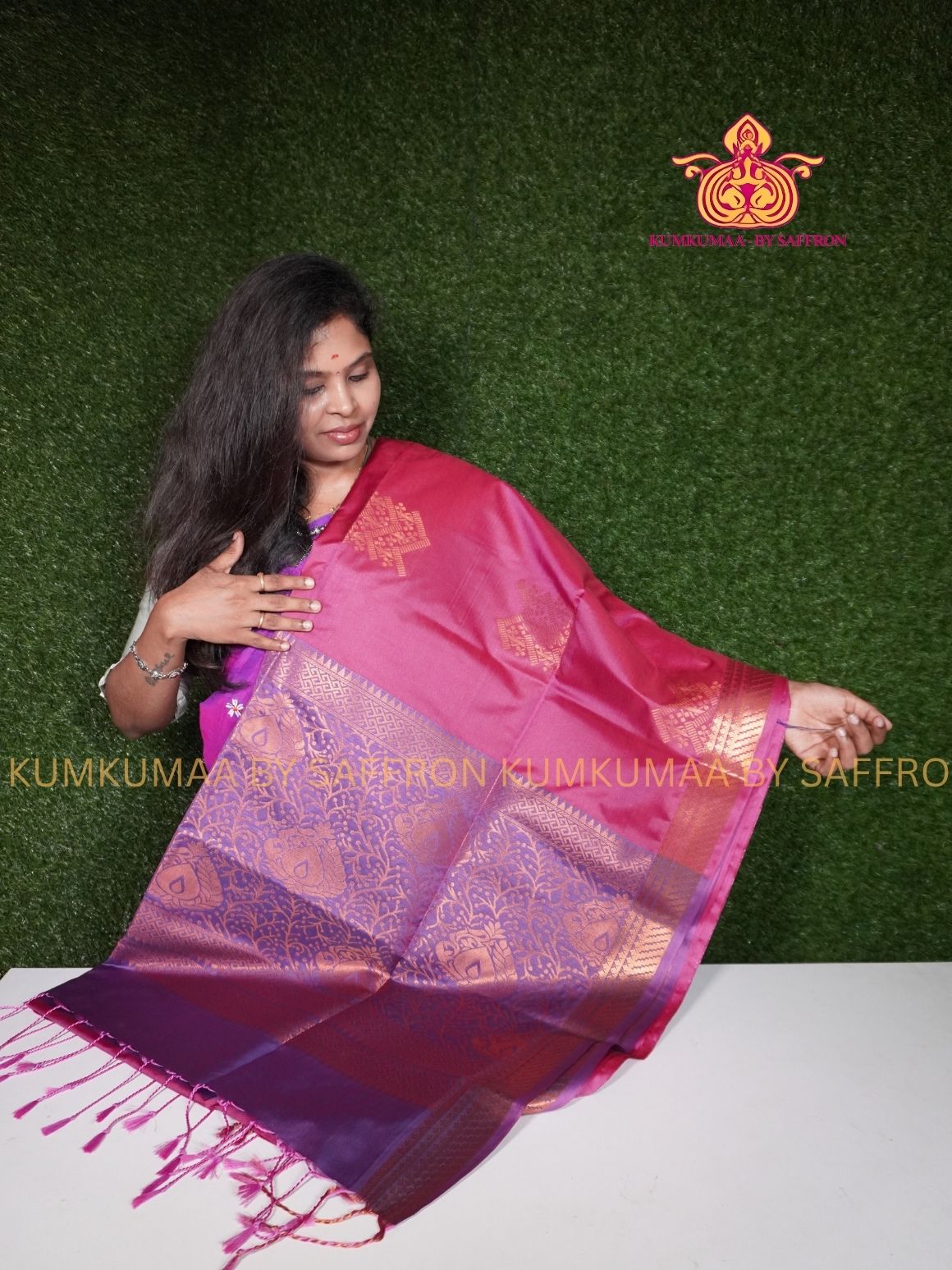 SOFT SILK - SOFT PINK - LAVENDER ELEGANT FESTIVE Beautiful saree for women -ZARI WEAVING- KUMKUMAA SPECIAL SOFT SILK SAREE - TRADITIONAL AND FESTIVE