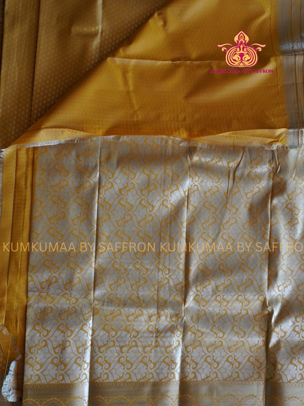 SILK COTTON - Samudrika styles saree- YELLOW AND SILVER BUTTAS - GRAND OCCASIONAL SAREE- Beautiful saree for women - KUMKUMAA wedding saree