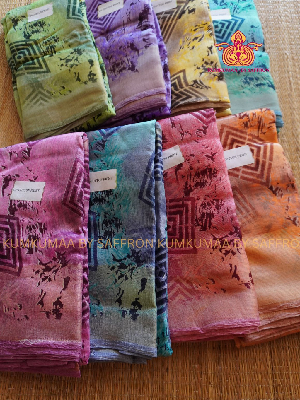 BUDGETED SAREE - ORANGE PRINT SAREE- EVERYDAY SAREE - Kumkumaa Exclusive- BEST QUALITY AT AFFORDABLE PRICE