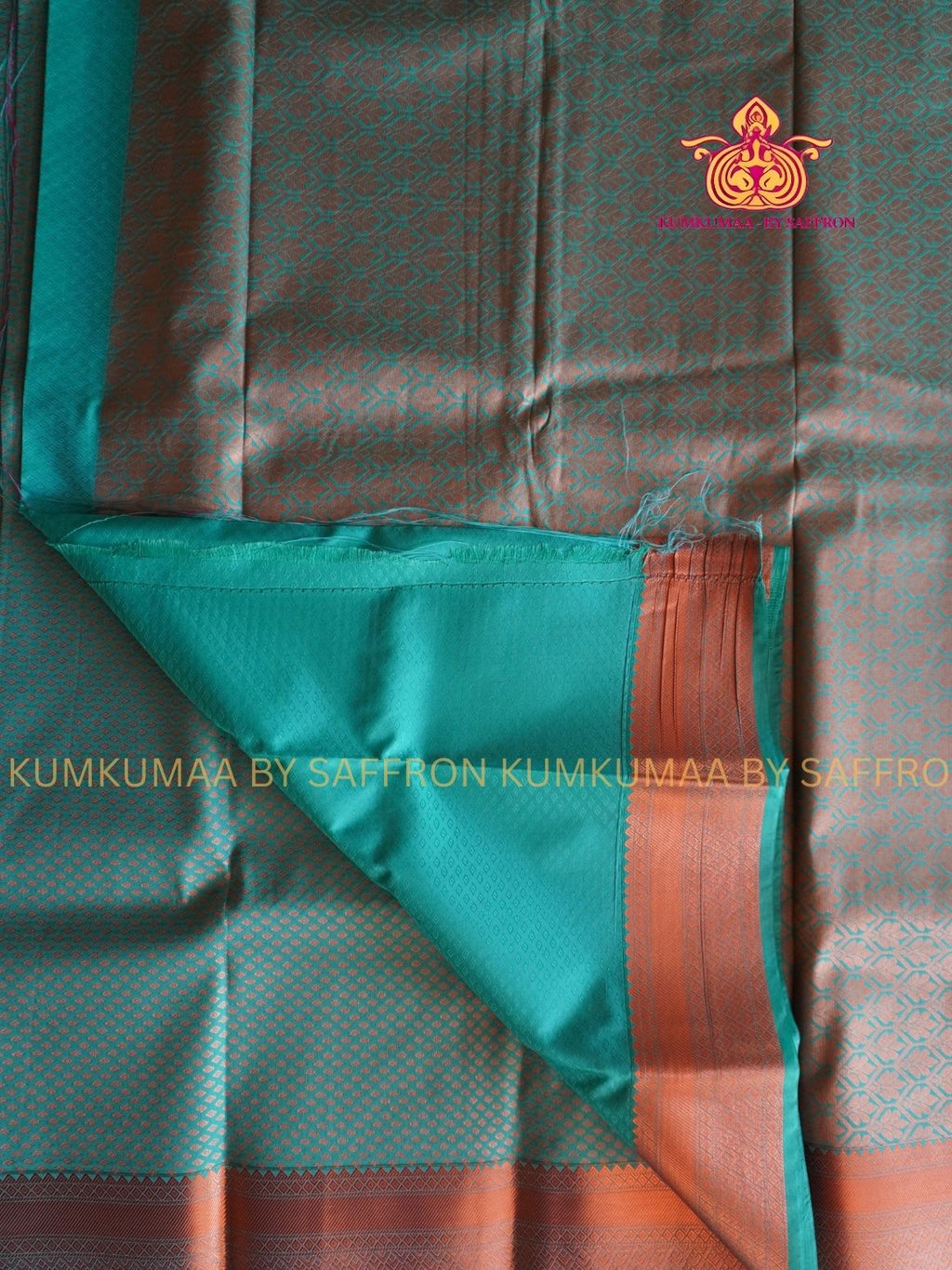 SILK COTTON - Samudrika styles saree- TURQUOISE GREEN BUTTAS DESIGN- GRAND OCCASIONAL SAREE- Beautiful saree for women - KUMKUMAA wedding saree
