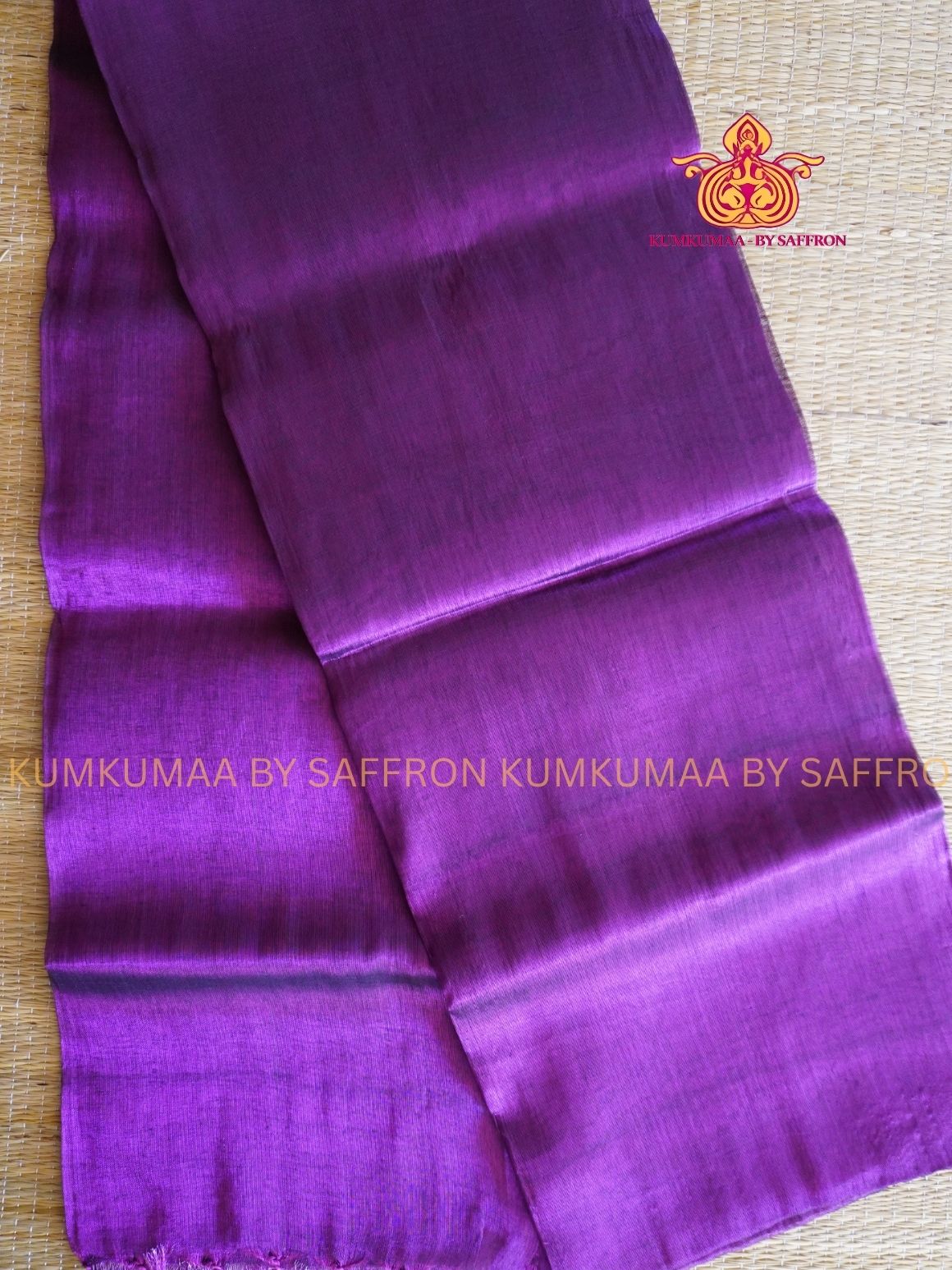 TISSUE  SILK - PURPLE COLOUR WITH BLOUSE  - TISSUE WEAVING - KUMKUMAA EXCLUSIVE
