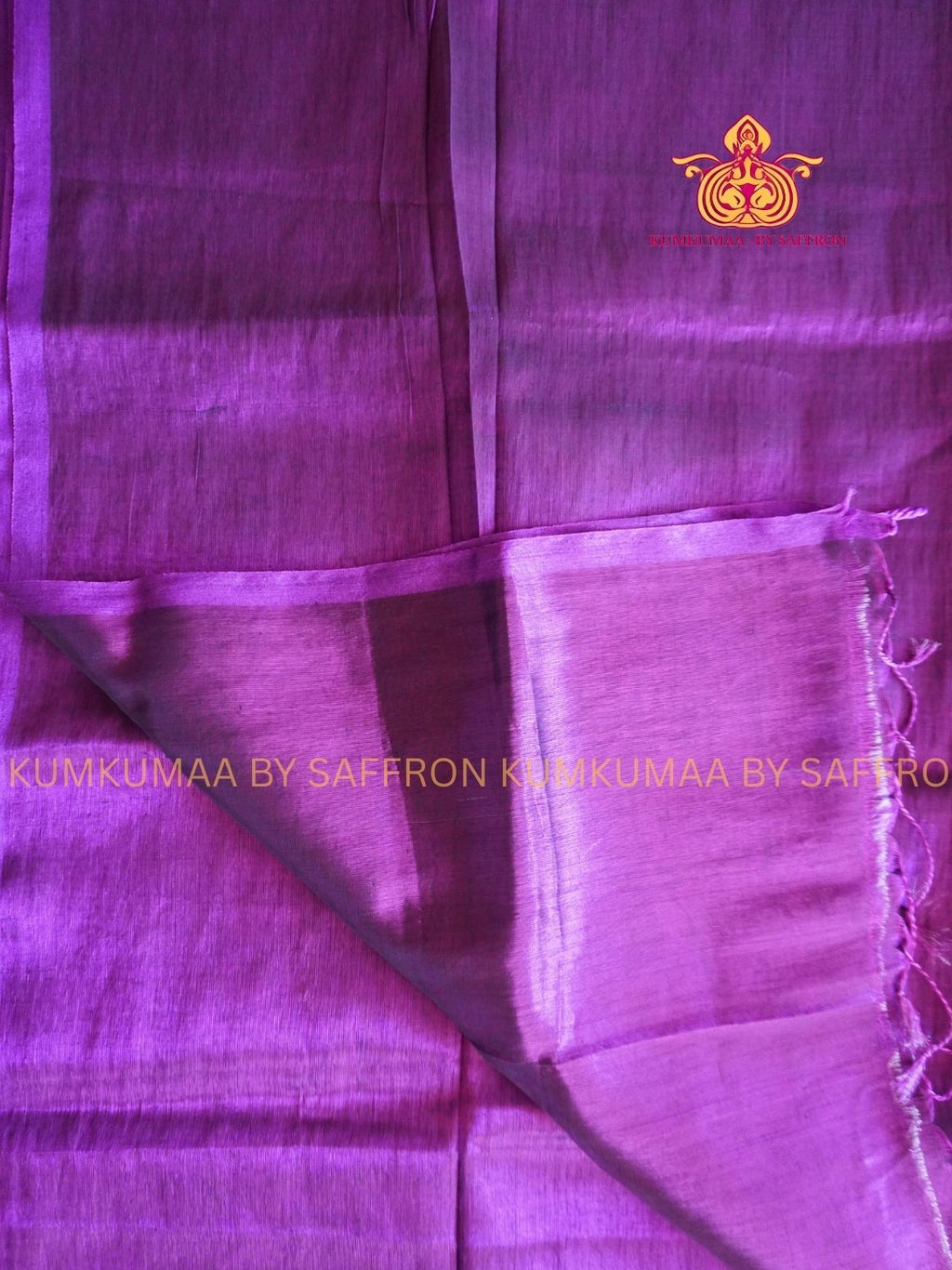 TISSUE  SILK - PURPLE COLOUR WITH BLOUSE  - TISSUE WEAVING - KUMKUMAA EXCLUSIVE